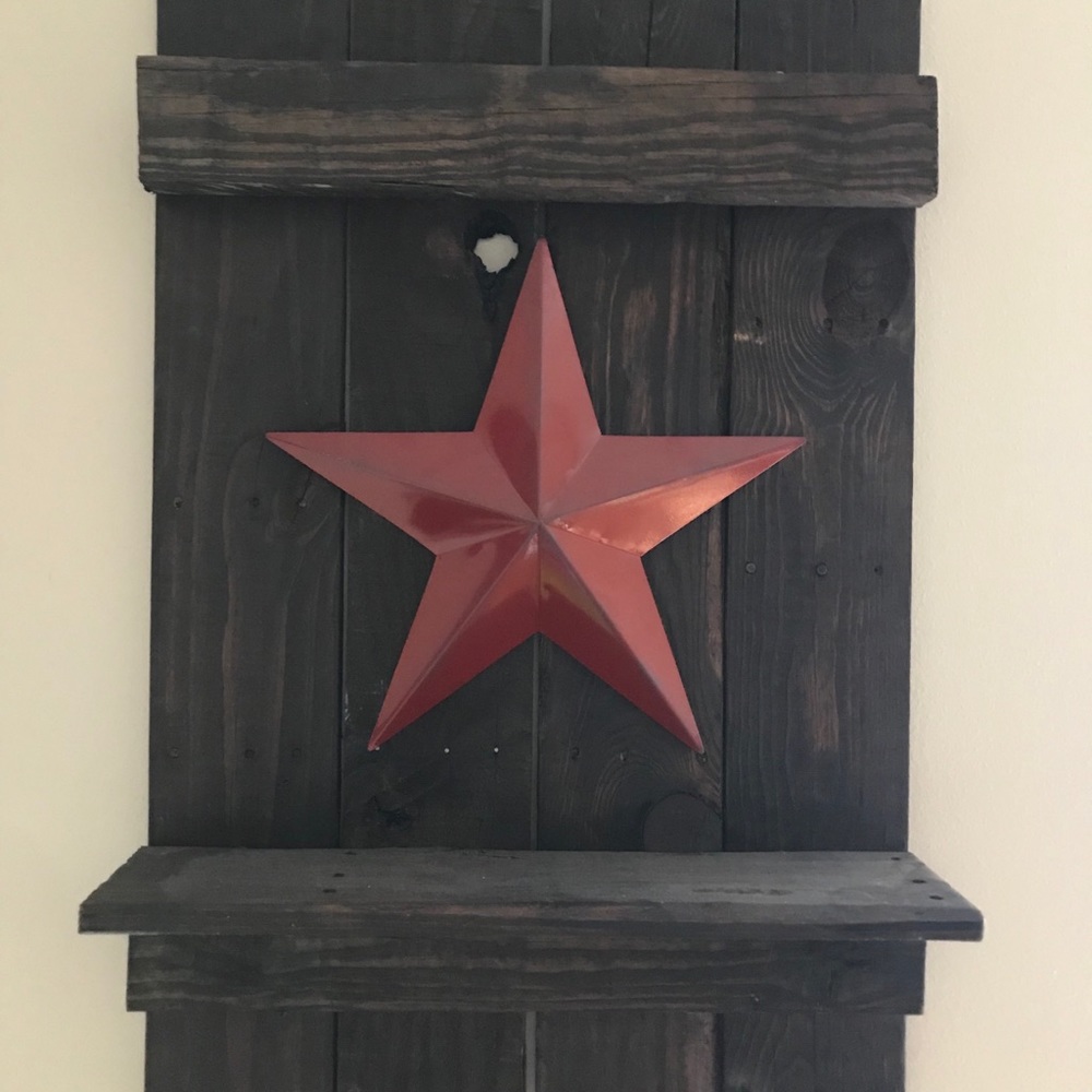 Handmade rustic shelf